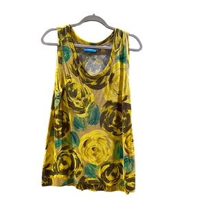 Simply Vera Floral Tank, Size Large